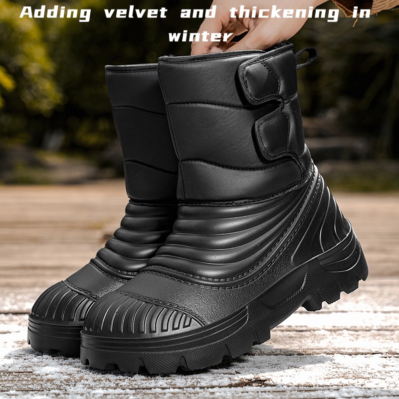 Men'S Mountain Biking Shoes - Neue Herren-Winterstiefel, verdickte, wasserdichte, winddichte, warme