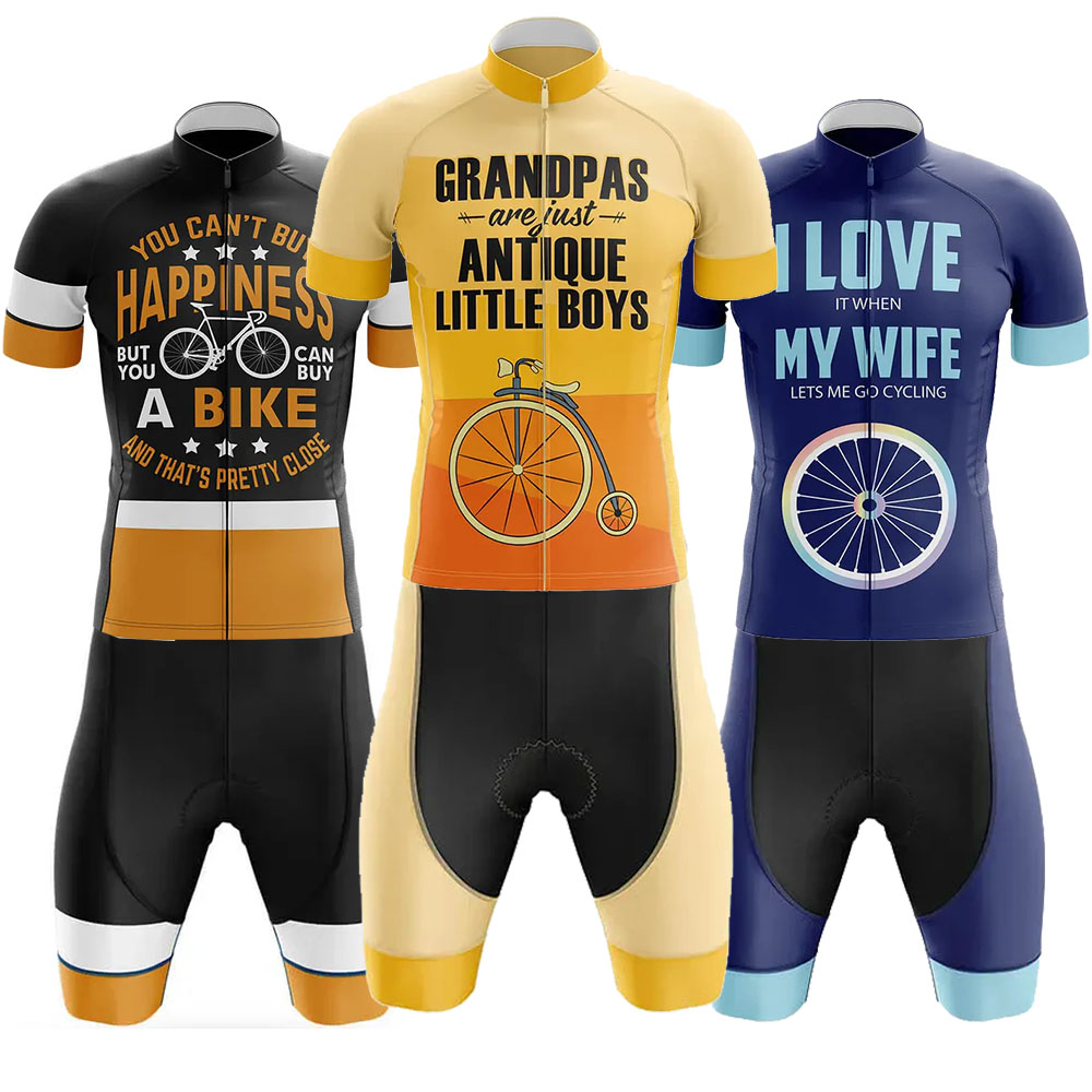 Mountain Biking Outfit - Opas Radfahren Kleidung Uniform Jersey Kit