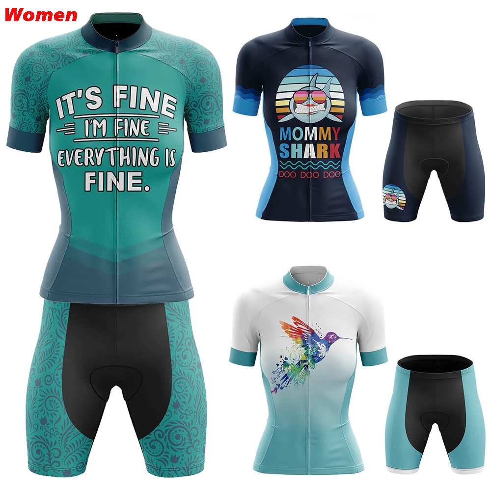 Mountain Biking Outfit - I'm Fine Polyester Fahrradbekleidung Uniform Jersey