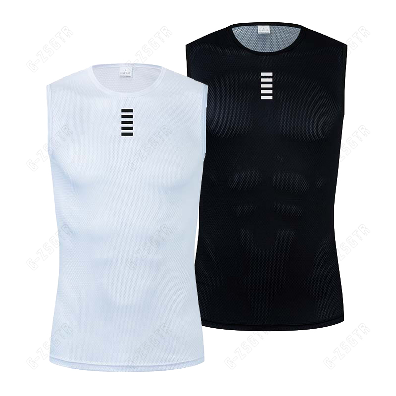Mountain Biking Vest - Radfahren Base Layer Reflektierende Unterwäsche Weiß