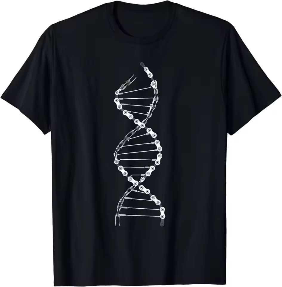 Mountain Biking Outfit - Lustiges DNA-Fahrrad-Ketten-Mountainbike-Liebhaber-Outfit-T-Shirt, Herrenbekleidung, Oberteile, Grafik-T-Shirts, Streetwear,