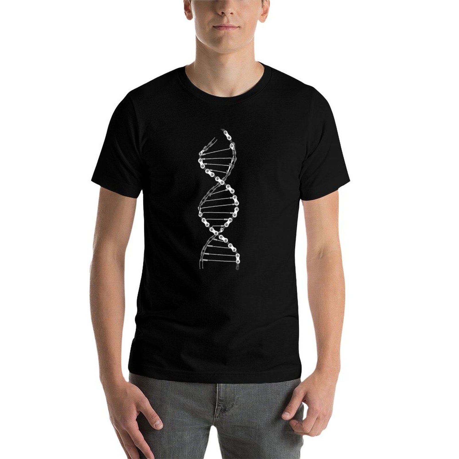 Lustiges DNA-Fahrrad-Ketten-T- – Mountain Biking Outfit Bewertung und Preis